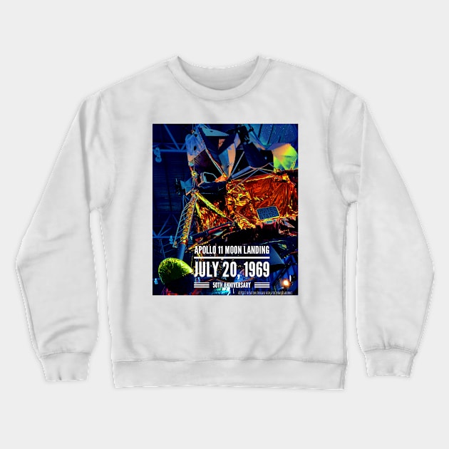 Apollo 11 50th Anniversary Crewneck Sweatshirt by acefox1